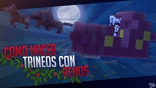 COMO HACER EL TRINEO DE SANTA CLAUS  TUTORIALES DE DECORACION  MINECRAFT [upl. by Greeson]