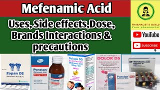 Mefenamic Acid Everything You Need to Know About This Drug M Acid tablet ponstanpharmacist [upl. by Inalan]