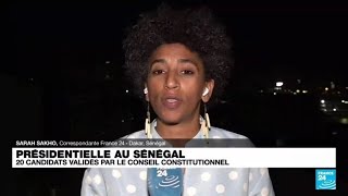 Présidentielle au Sénégal  le conseil constitutionnel valide 20 candidats pour le 25 février [upl. by Atiuqihs]