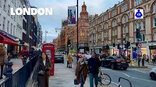 London Winter Walk 🇬🇧 SOUTH KENSINGTON London Oratory to Harrods  Central London Walking Tour HDR [upl. by Laurance]