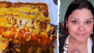 TexMex Ground Beef Enchiladas Recipe Homemade Enchilada Sauce Recipe [upl. by Blunk]