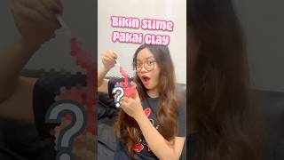 sesuai request subscriber aku bikin slime dari clay tapi… kok…😱🤧 artbytatae slime clay [upl. by Giverin]