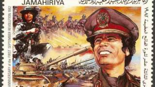 LIBYA  Khadafi in Libyan stamps part 1 [upl. by Bennion]