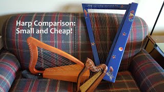 Harp Comparison Under 500 Aklot Harpsicle Waring Cardboard Harp and a Rosewood Harp [upl. by Bechler]