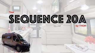 REALLY NICE 😊 Floor Plan TOUR SQUENCE 20A by Thor Sleep 4 Lithium 🔋 POPTOP Class B camper van [upl. by Iat255]