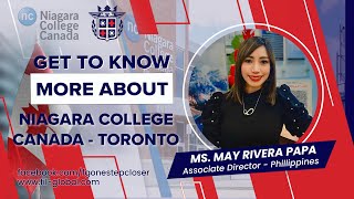 LEARN MORE ABOUT NIAGARA COLLEGE  TORONTO  LIVE INTERVIEW WITH MS MAY PAPA [upl. by Jaylene]