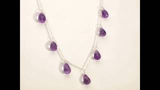 Amethyst Briolette Necklace [upl. by Keily]