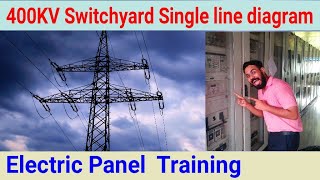 400KV Switchyard training 400KV Switchyard working Single Line Diagram of 400KV Switchyard Part 1 [upl. by Ahsele]