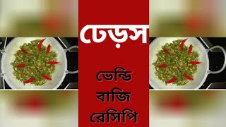 Ladies finger fry  Bhindi Vaji  Okra fry recipe  Fatema sylheti Vlogs [upl. by Jessee]