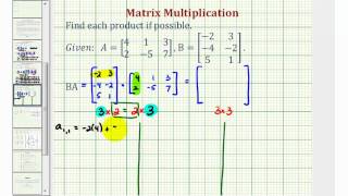 Ex 3 Matrix Multiplication 3x22x3 [upl. by Ahseekat727]