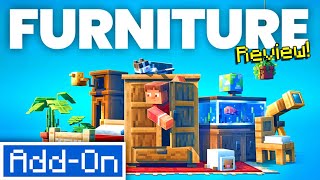 The BEST FURNITURE ADDON Brings 1000 items to Minecraft Bedrock Edition [upl. by Manup]