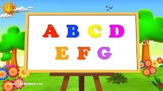 ABC Song  ABCD Alphabet Songs  ABC Songs for Children  3D ABC Nursery Rhymes [upl. by Judie]