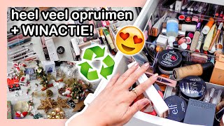 Makeup stash opruimen  WINACTIE 😍🥳 VLOG 6 ✨ ShelingCynthia [upl. by Laon538]