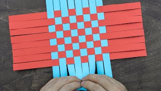 Paper Weaving Basket  How to make a Paper Easter Basket  DIY Easter Basket [upl. by Asseret]