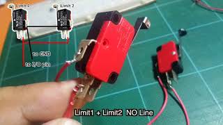 2 limit switches wiring using same pin Arduino [upl. by Rugg]