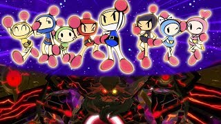 Super Bomberman R Story Mode Black Hole Showdown GattaidaBuggler Final Bosses amp JP Ending Theme [upl. by Ahsilac]