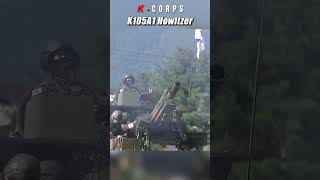 대한민국 육군 K105A1 풍익 자주포  South Korea Army K105A1 SelfPropelled Howitzer Poongik 105mm  kcorps [upl. by Niajneb131]