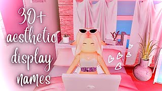 30 aesthetic Roblox display names  Simply Ella [upl. by Kerby282]