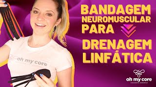 Bandagens Neuromusculares para Drenagem Linfática  Barriga e Drenagem [upl. by Aiehtela]