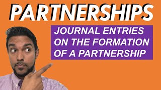 Partnerships  Journal Entries  Formation of a Partnership  CSEC PoA [upl. by Nadab488]