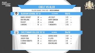 ECB  Friendly  Cheltenham College 1st XI v Bloxham School 1st XI [upl. by Tenaej]