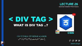 Div tag or division tag in html  Part 22  Html Tutorial  Tech Talk Tricks [upl. by Ecnarret]