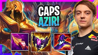 CAPS IS A BEAST WITH AZIR MID  G2 Caps Plays Azir Mid vs Ahri Season 2024 [upl. by Ahsilra990]