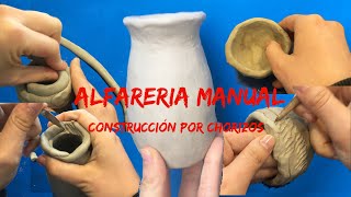 Como modelar un jarron con arcilla por chorizos y pellizco  Alfareria Manual  Mica Giani [upl. by Daryl]