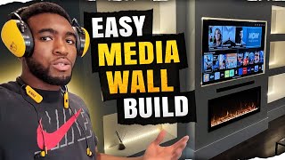 FULL Media wall build  How much I charged [upl. by Auqenat]