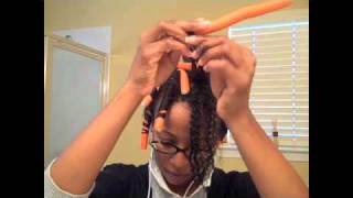 Flexi Rod Set Twist Out Funk Tutorial [upl. by Leur]