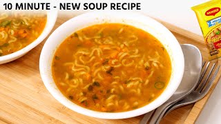 Maggi Soup Recipe  Comforting Veg Noodles Soup in 10 Minute  CookingShooking [upl. by Knute]