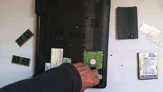 Packard Bell Easynote MH36  Replace HDD [upl. by Cogen]