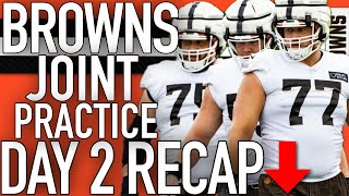 BROWNS HAVE SOME PROBLEMS ON OFFENSE  JOINT PRACTICE RECAP DAY 2 [upl. by Elke68]