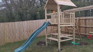 Custom designed outdoor garden domestic climbing frame assembly [upl. by Gujral]