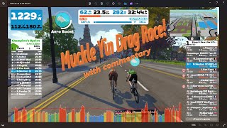 Zwift Race Like A Champ  The Muckle Yin with first time inrace commentary [upl. by Pettiford]