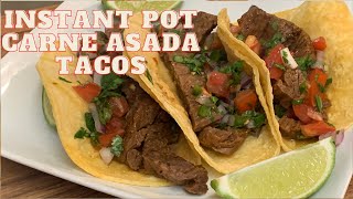 INSTANT POT CARNE ASADA TACOS [upl. by Aisya]