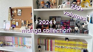 manga collection tour 2024  230 volumes 📚 [upl. by Alauqahs]