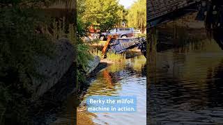 Berkey the milfoil machine in action lake boatrentals [upl. by Tybi]