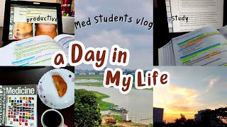 Med School Vlog Studying Productive Days and Final Year Students Life 🇧🇩 [upl. by Bowles902]