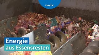 Für Biogasanlage Essensreste werden zu Dünger und Biogas  MDR um Zwei  MDR [upl. by Fattal]