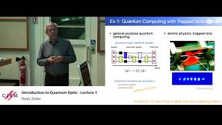 Peter Zoller Introduction to quantum optics  Lecture 1 [upl. by Torey]