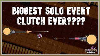 Biggest clutch ever in a zombs royale event ECB 1 160 viewers [upl. by Pliner]