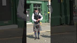 Boghall and Bathgate Caledonia Pipe Band march off playing during 2023 Linlithgow Marches shorts [upl. by Drhacir]