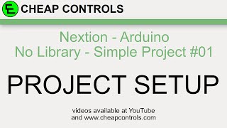 79 Nextion Arduino  Simple project no library simple example 01 [upl. by Ycnan]