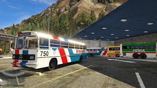 GTA V Viagem com ônibus Riviera Monobloco O362 Bus Simulator V [upl. by Lleynod]