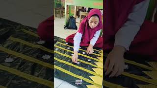 kreatifitas siswa membuat sarung Adat Bugis dari kantong plastik atau kresek [upl. by Stan]