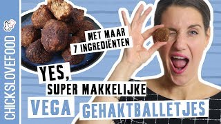 VEGETARISCHE GEHAKTBALLETJES  CHICKSLOVEFOOD [upl. by Theall]