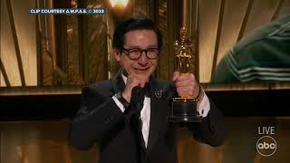 Ke Huy Quan is overcome with emotion as he accepts Oscar  full speech [upl. by Strickman]