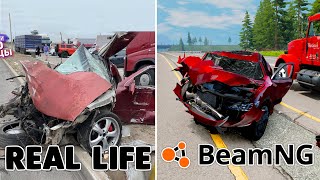 Accidents Based on Real Life Incidents  Beamngdrive  07 [upl. by Lanevuj726]