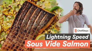 Sous Vide Salmon—Fast Lightning Speed Sous Vide Salmon [upl. by Schoof]